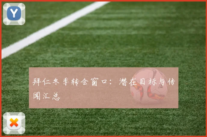 拜仁冬季转会窗口：潜在目标与传闻汇总